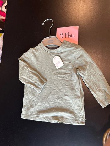Teeshirt manche longue kaki