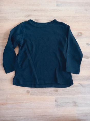 T-shirt noir manches longues – H&M – 5 ans