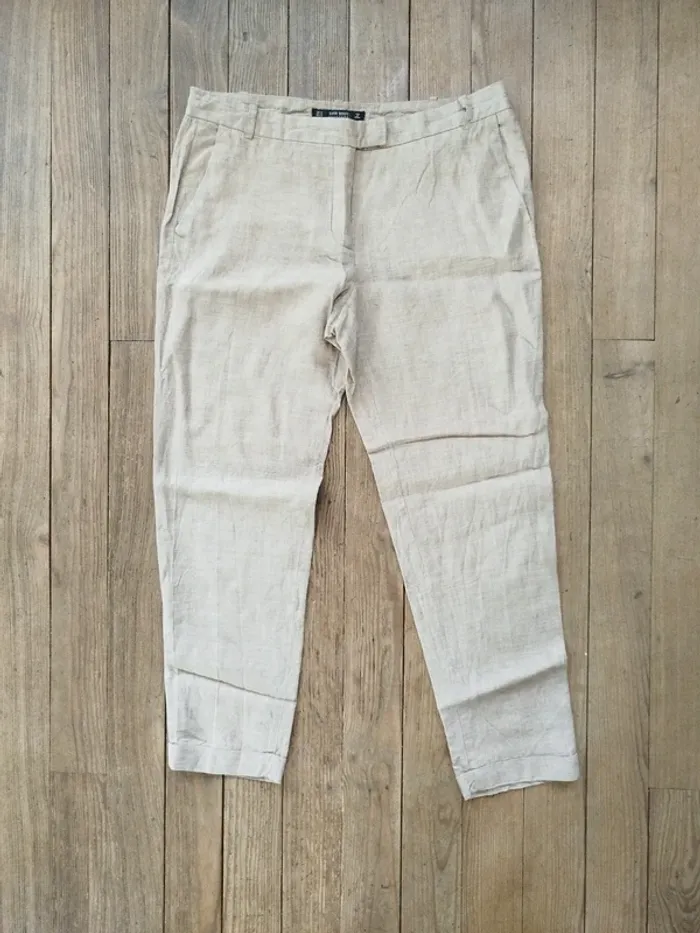 Pantalon femme lin t40