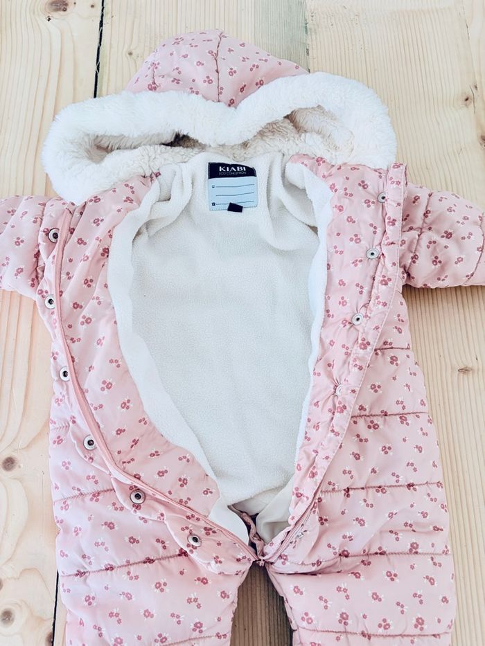 Combinaison rose de ski « Kiabi » 6 mois - photo numéro 2