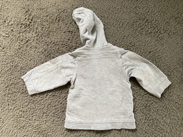 Ensemble Sweat zippé à capuche et salopette 9 mois - photo numéro 5