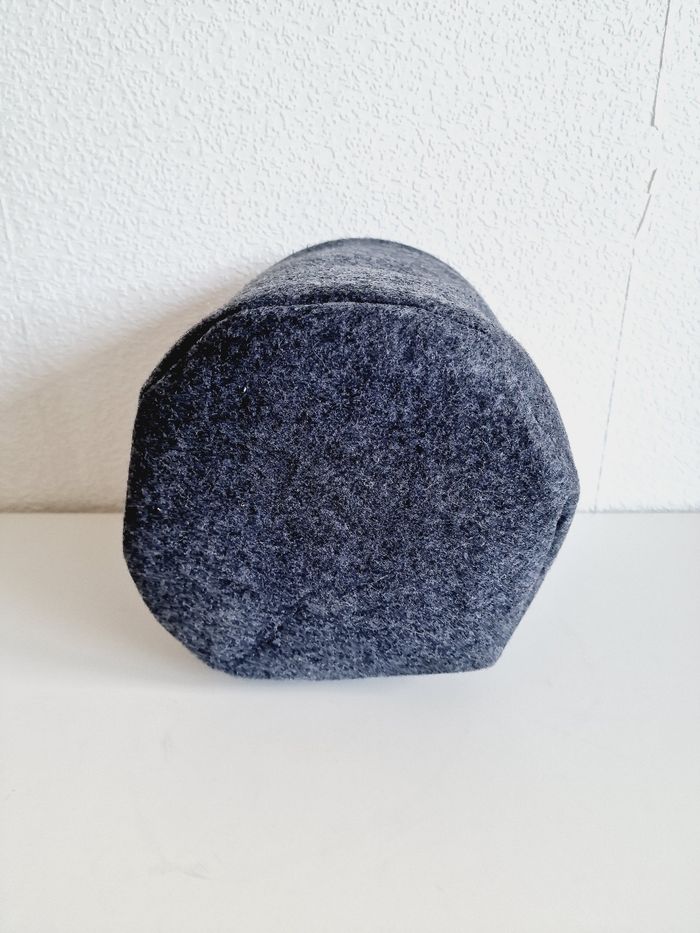 Panier de rangement en feutre - Gris foncé - photo numéro 6