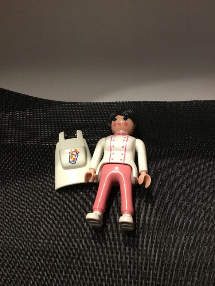 Playmobil figurine marchande vendeuse de glaces - photo numéro 2