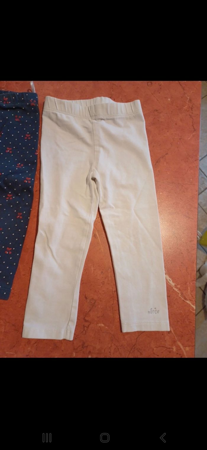 Lot de 3 leggings bébé taille 18 mois - photo numéro 4