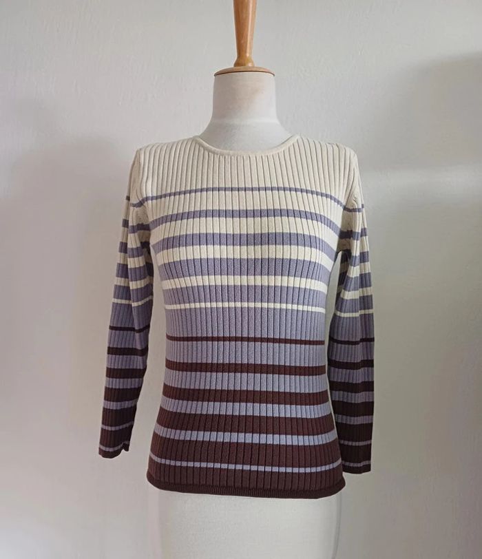 Pull rayé taille M Carol - photo numéro 3