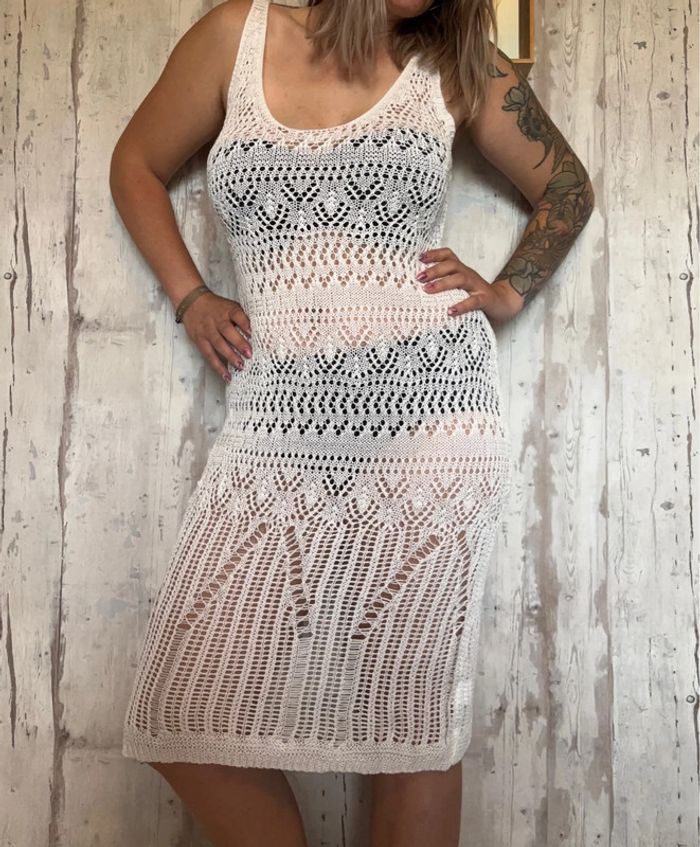 Robe crochet taille L - photo numéro 3