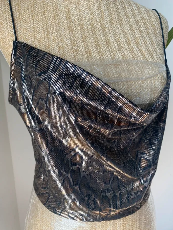 Crop top L zara court femme L - photo numéro 2