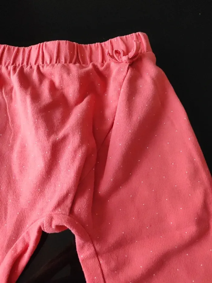 Pantalon rose petit pois blanc - photo numéro 2