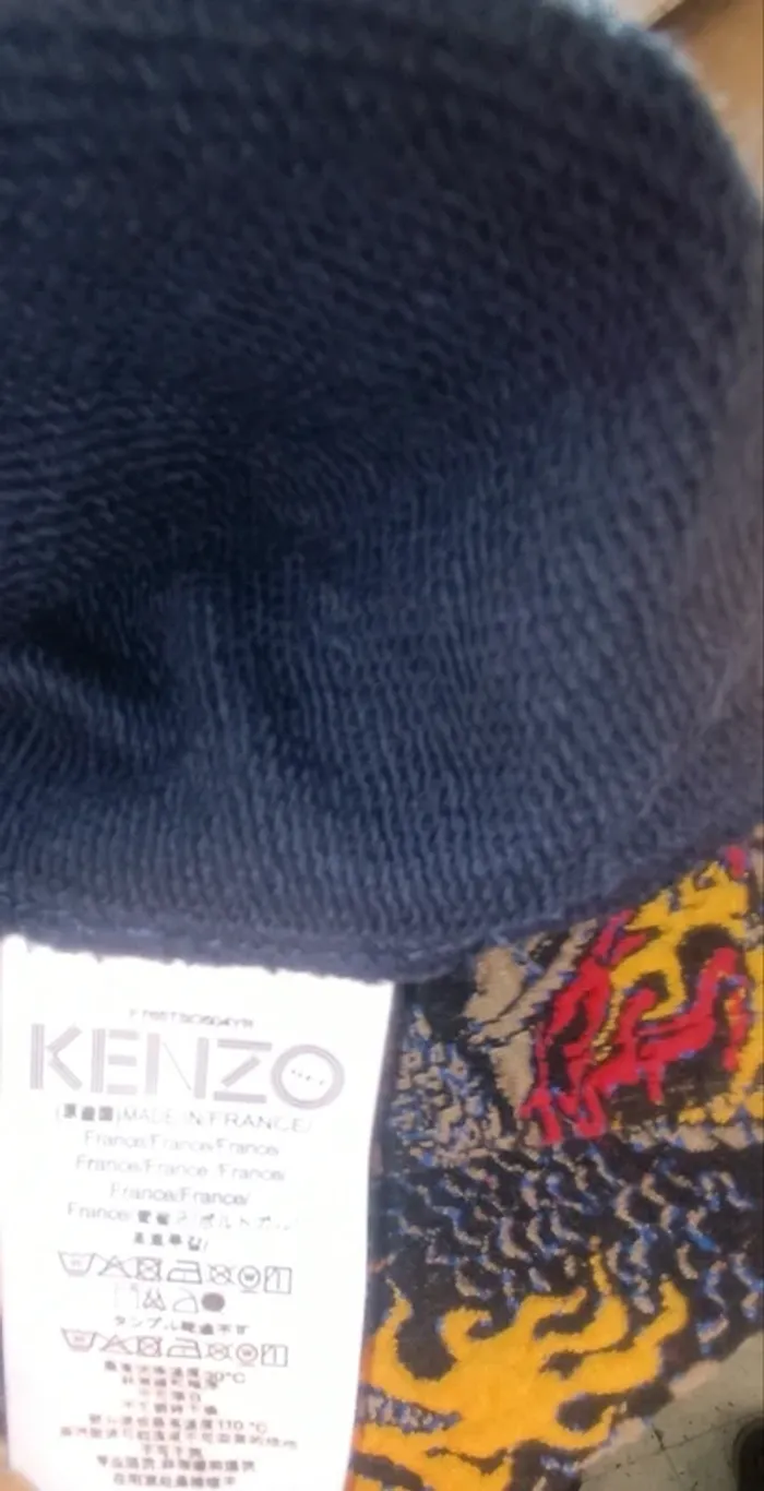 Sweat Bleu à capuche imprimé Kenzo - photo numéro 4