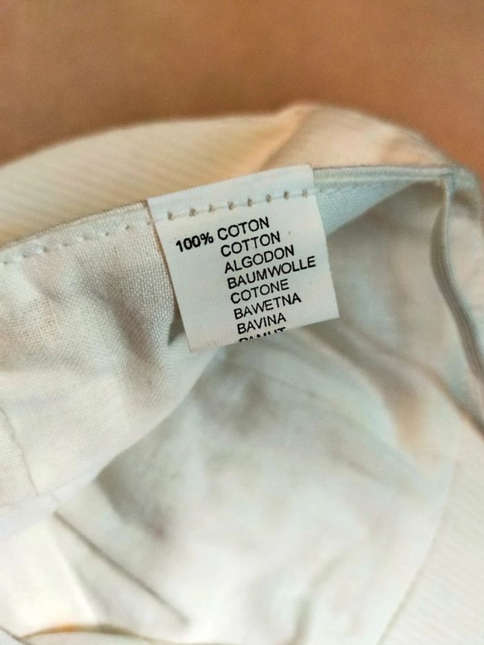 Casquette bébé en velours fin écru – unisexe - photo numéro 6
