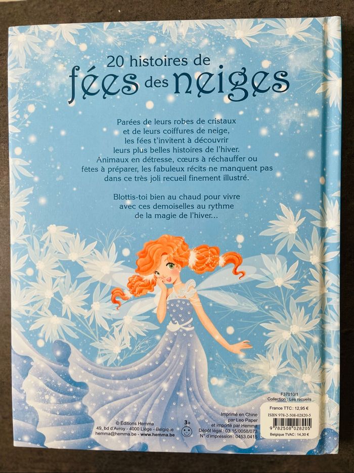 Livre de 20 histoires de fées des neiges neuf - photo numéro 3