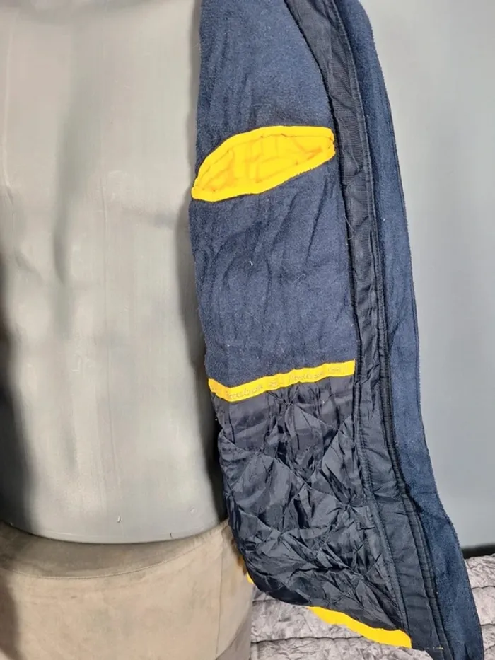 Blouson à capuche reebok taille 18/20 ans jaune et bleu brodé et floqué (255) - photo numéro 13