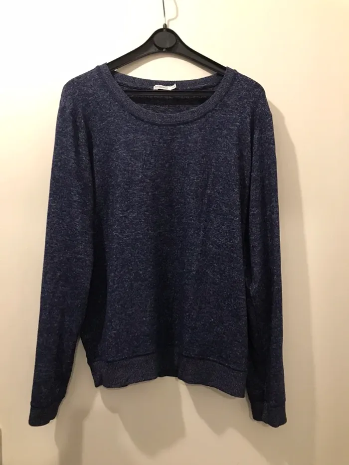 Haut Monoprix femme manches longues bleu 42/44