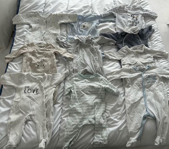 Lot 2 de pyjamas bébé garçon 1 mois