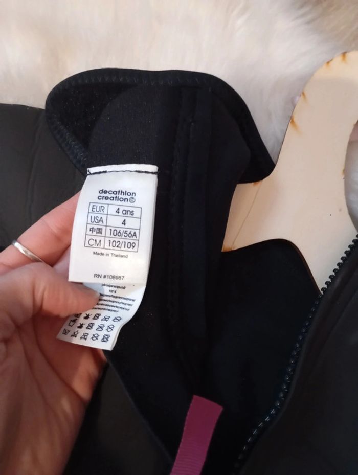 Tribord combinaison néoprène 4 ans fille - photo numéro 7