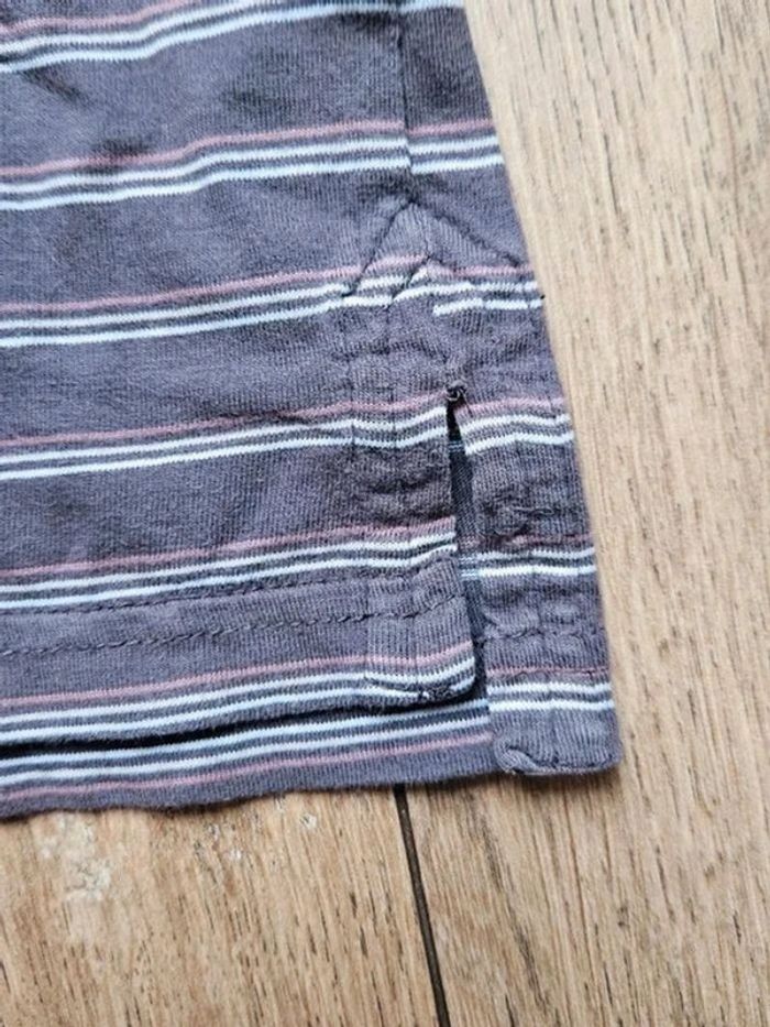 Polo manches courtes rayé violet et blanc Sergent Major 5 ans - photo numéro 7