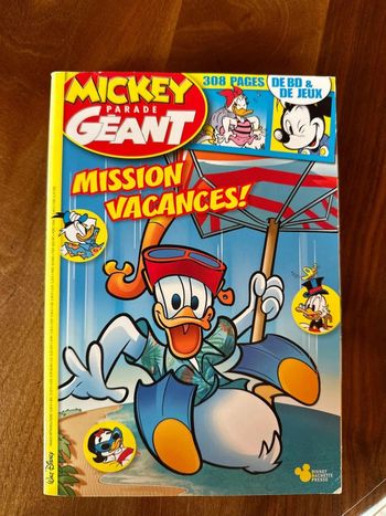BD 365 Mickey, parade géant, mission vacances