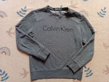 Sweat calvin klein jeans gris S col rond