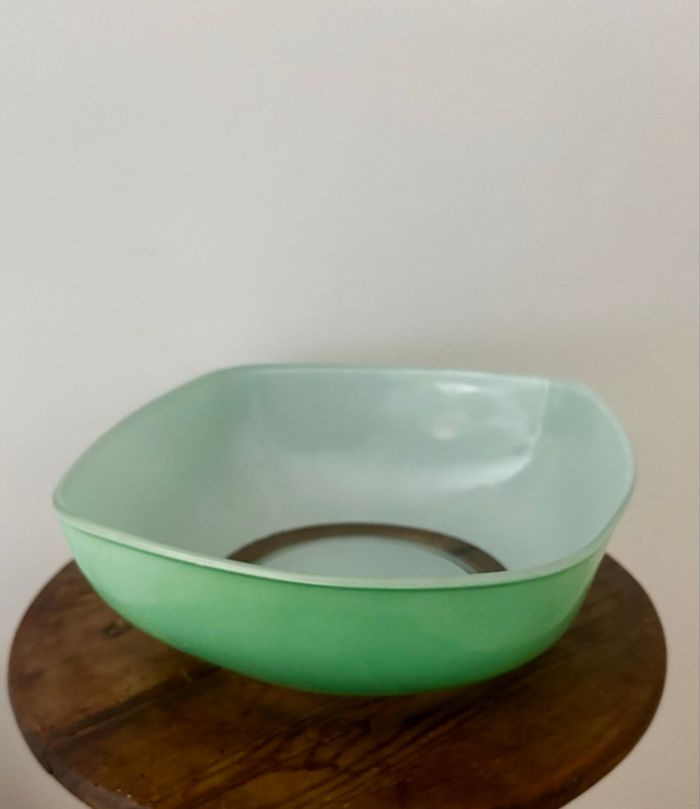 Saladier duralex carré vert vintage - photo numéro 3