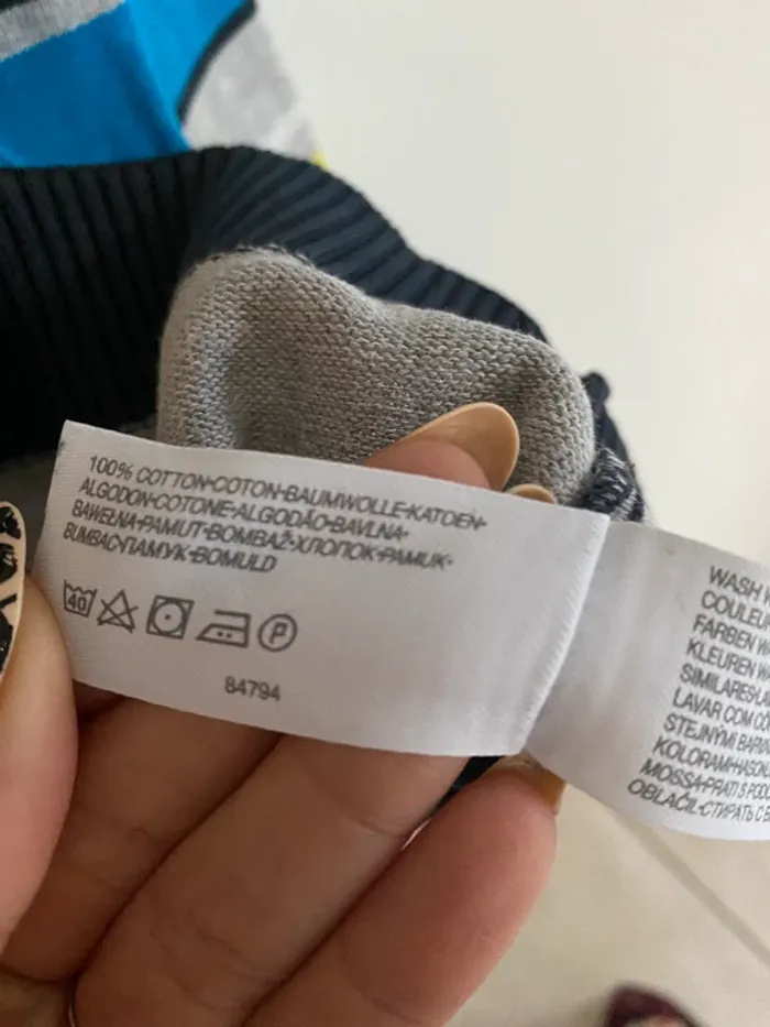 Pull col rond  rayé multicolore c&a - photo numéro 6