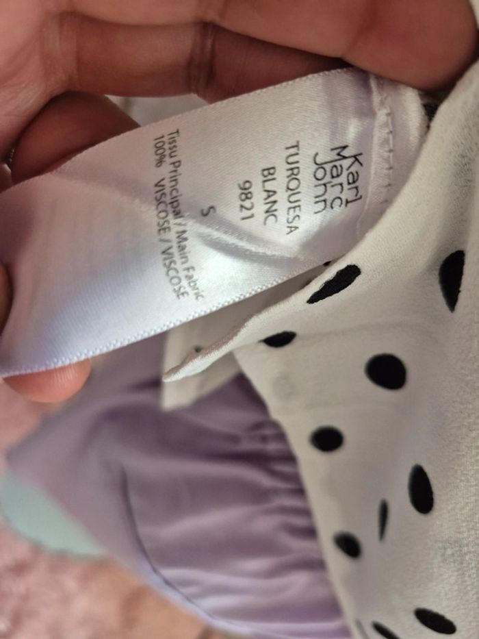 💕joli top polka dot rétro Karl marc John femme TS / 36💕 - photo numéro 12