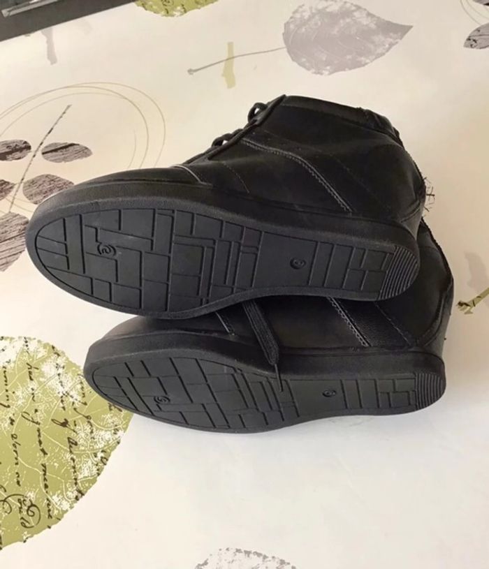 Bottine compensée noir de taille 39 - photo numéro 3