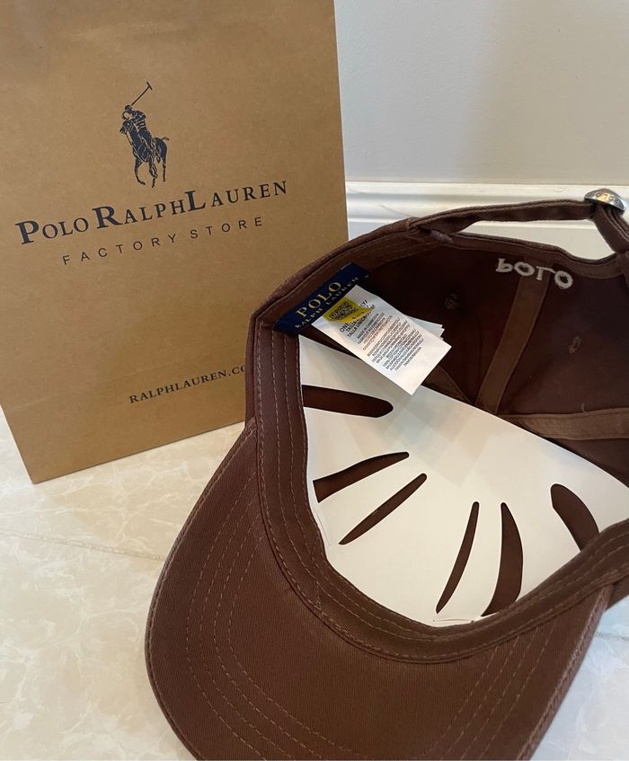 Casquette marron. Ralph Lauren - photo numéro 3