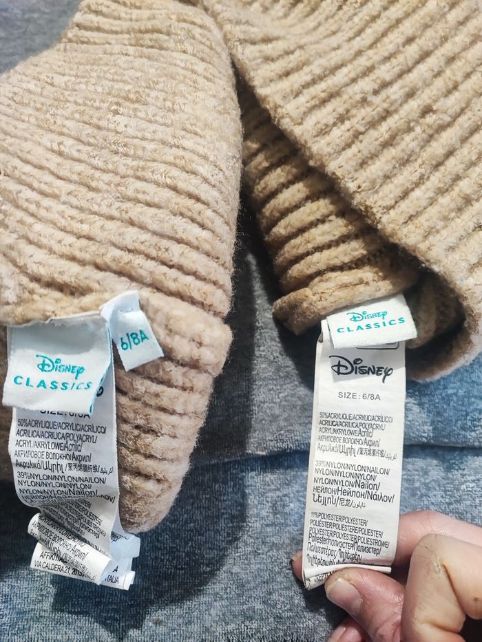 Ensemble bonnet et snood Bambi Disney taille 6/8 ans - photo numéro 3