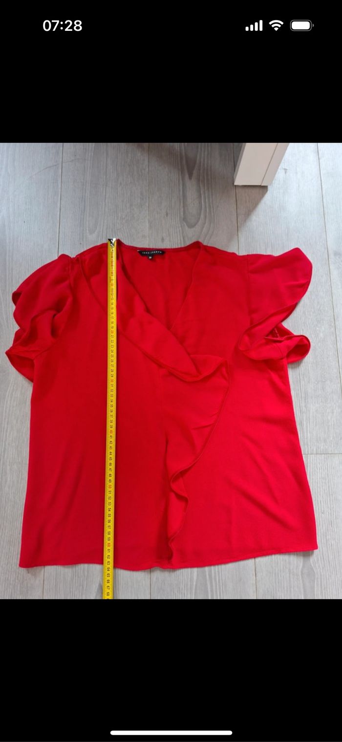 Blouse manches courtes Tara Jarmon taille 38 - photo numéro 6