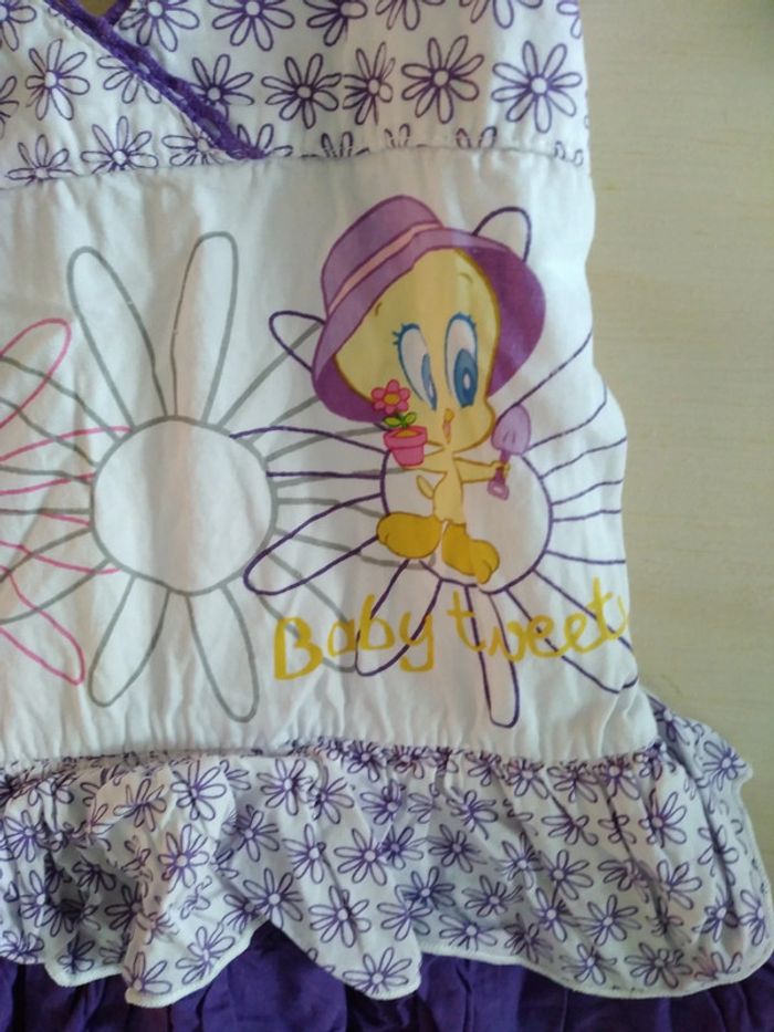 Magnifique robe été fine bretelles titi baby Looney Tunes - photo numéro 2