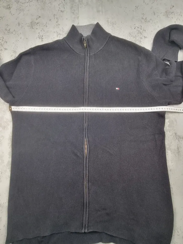 Veste zippée Tommy Hilfiger noire XXL Hommes (mesures en photos) - photo numéro 6