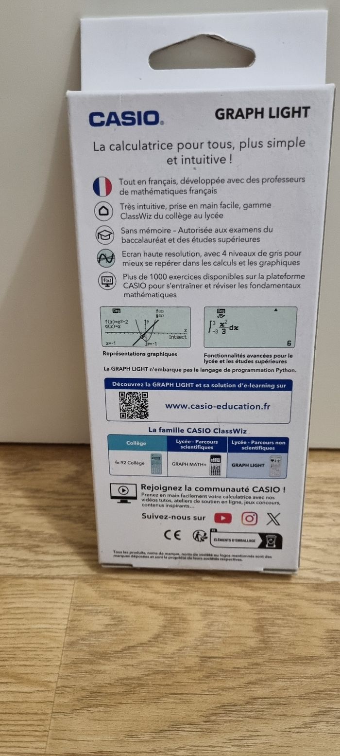 Calculatrice casio graph light - photo numéro 2
