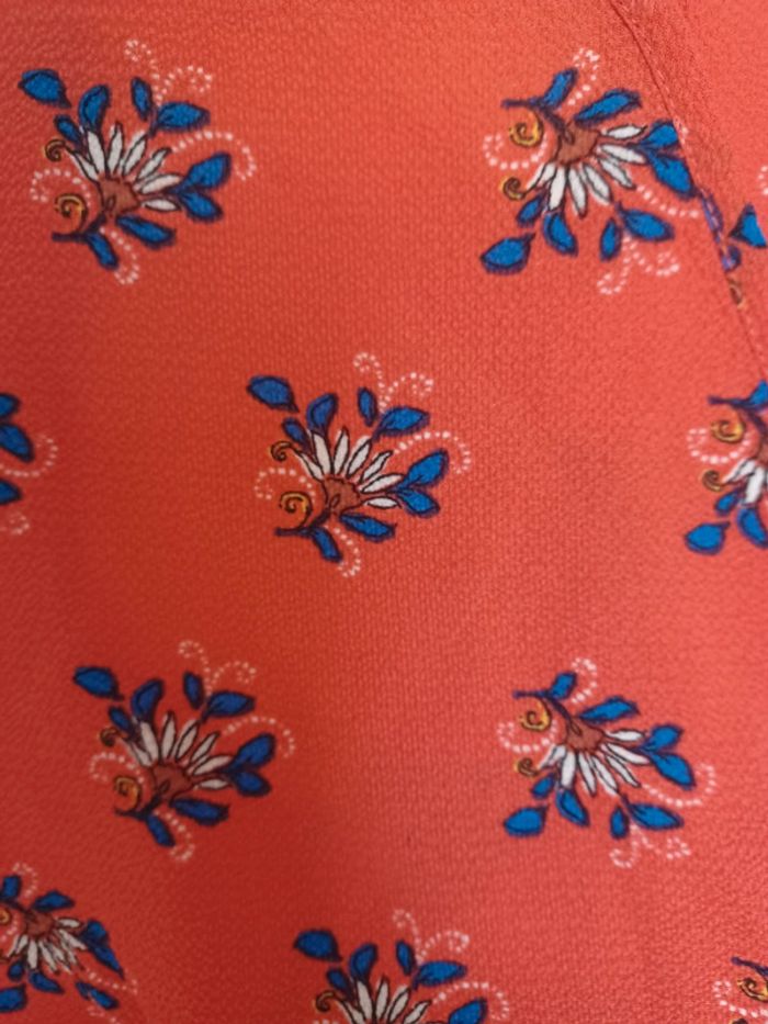 Combinaison short rouge à motifs - Idéal pour l'été ! - photo numéro 4