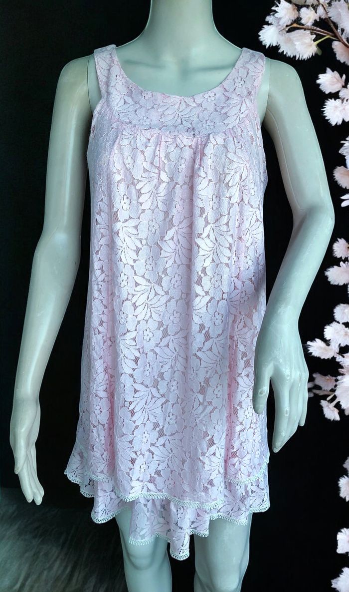 PATTY MOON - ROBE OU TUNIQUE FEMME BOHÈME CHIC DÉTAILS VOLANTS & GUIPURE M/L - photo numéro 4