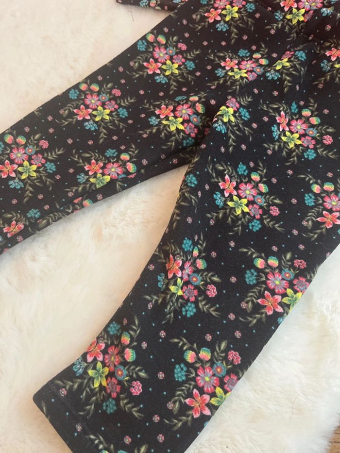 Pull + legging polaire noir et rose - photo numéro 2