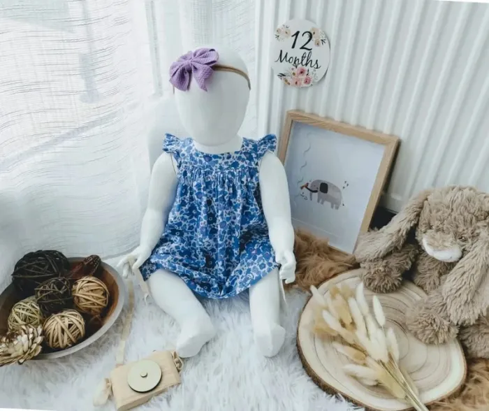 Robe liberty, bandeau cheveux et Chaussettes hautes Jacadi fille 12 mois 🎀 - photo numéro 2