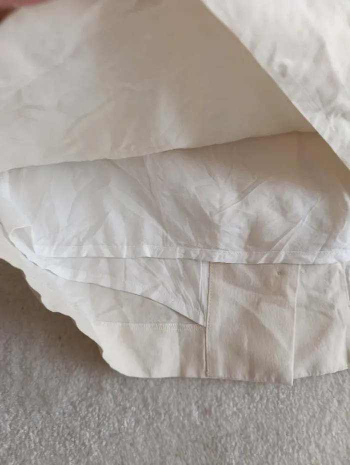 Jupe Comptoir des cotonniers crème 38 soie lin coton modèle Colza/Init - photo numéro 9