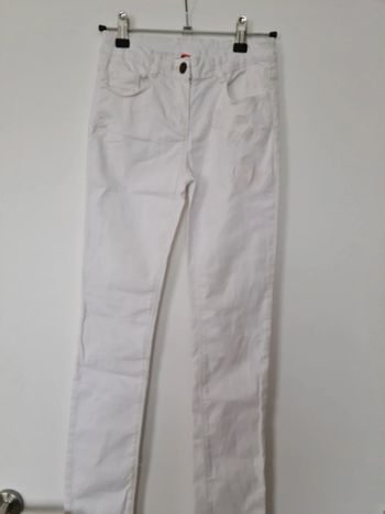 Pantalon été blanc 10 ans Tape à l'œil