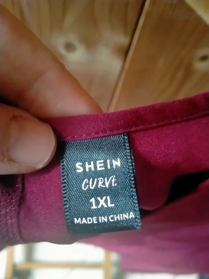 Blouse bordeaux Shein Curve Taille XL - photo numéro 4