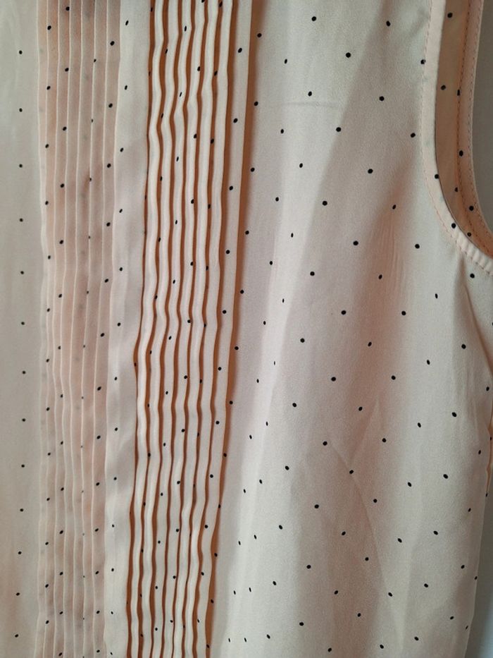 Blouse habillée saumon à pois Pimkie S - photo numéro 3