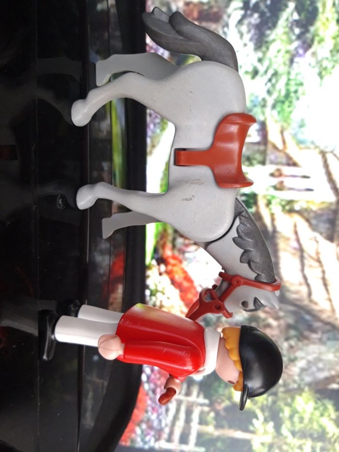 Playmobil Equitation 3855 Cavalière et son cheval 1996 centre équestre - photo numéro 2