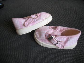 SANDALES VICHY ROSE ET BLANC BÉBÉ FILLE - P17 - n°06