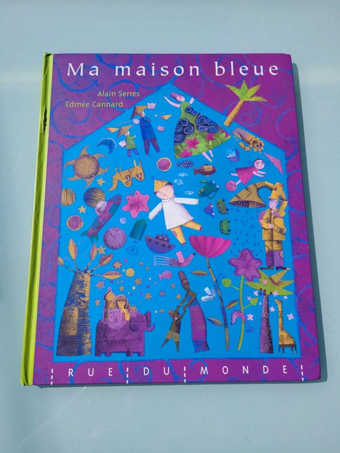 Livre grand format Ma Maison Bleue, Éditions Rue du Monde (39)