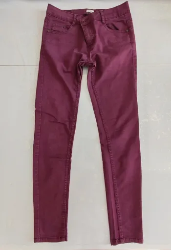 Pantalon bordeaux skinny