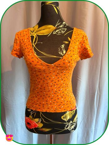 🌷croc top orange🌷