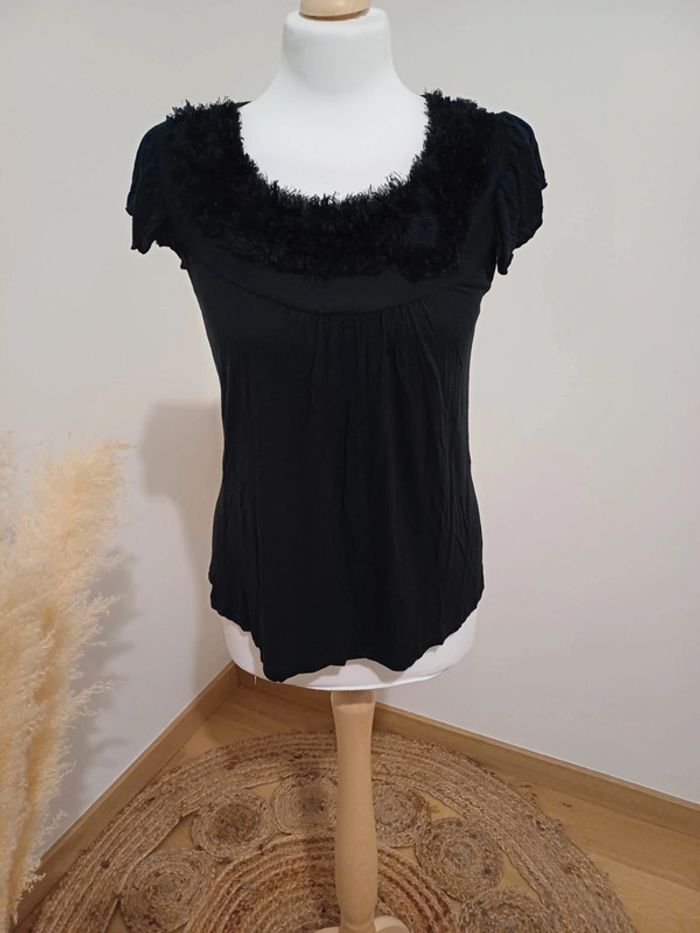 Blouse noire chic Conbipel taille S 36 - photo numéro 2