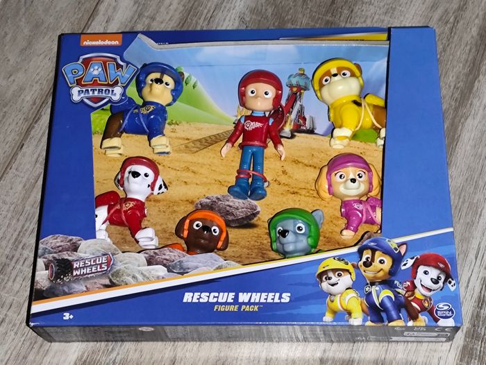 Coffret 7 figurines Paw Patrol Pat'patrouille Rescue Wheels