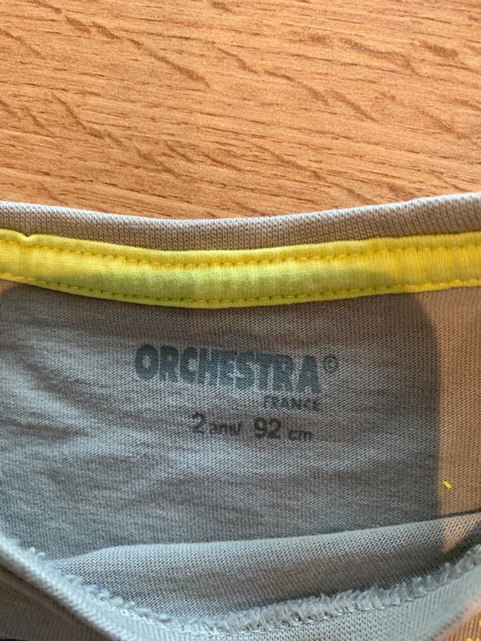 T-shirt garçon 2 ans orchestra gris - photo numéro 2