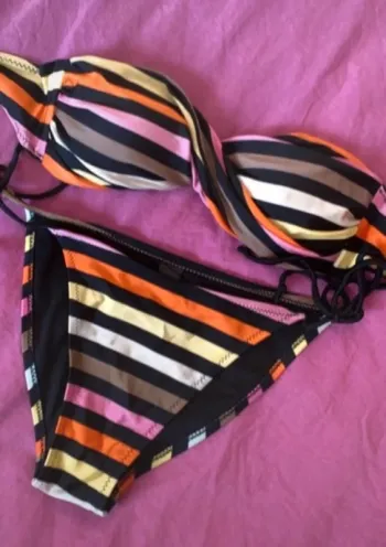 Maillot de bain 2 pièces multicolore