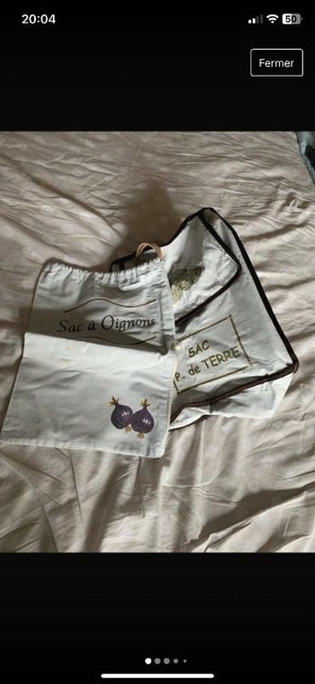 Sac à oignons et pommes de terre